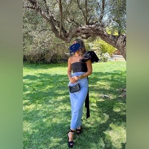 Wedding Guest Dress with shoulder accent